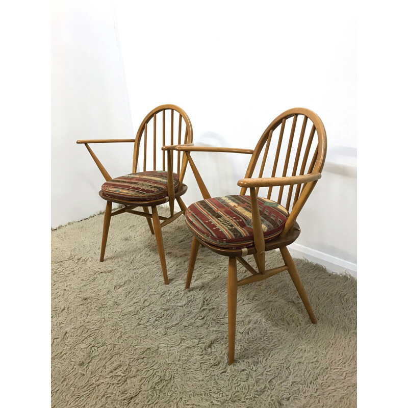 Set of two mid-century armchairs Windsor 370A by Ercol - 1960s