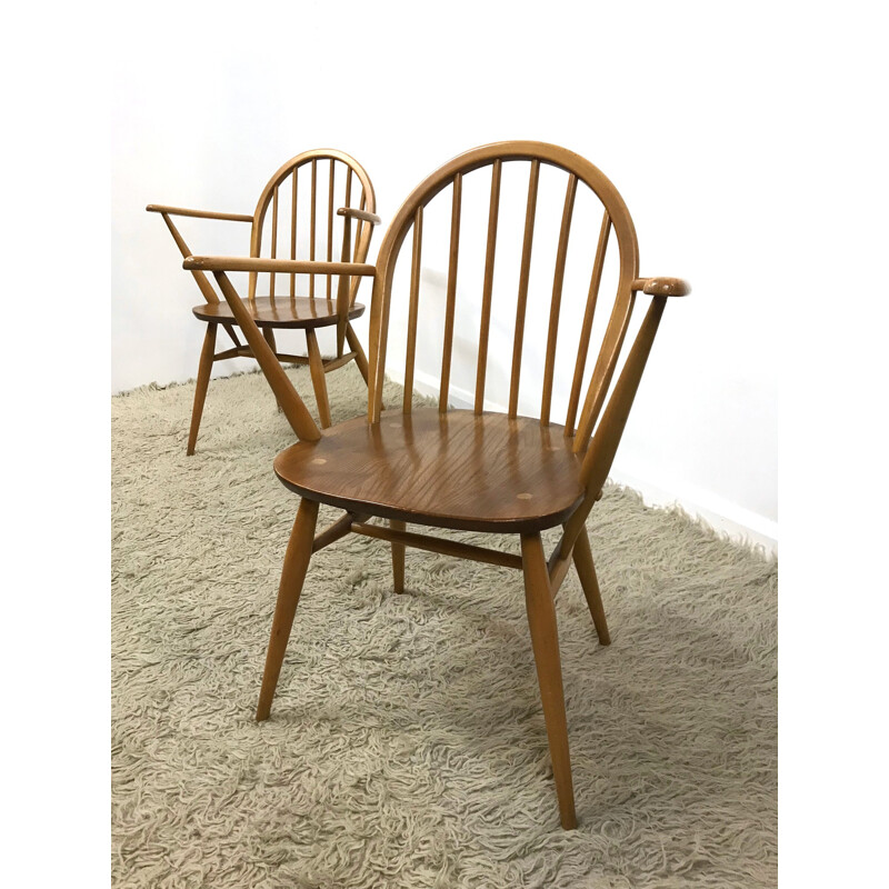 Set of two mid-century armchairs Windsor 370A by Ercol - 1960s