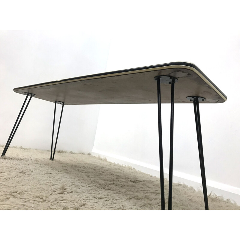 Table basse vintage authentique en Formica par Groag Warerite - 1960