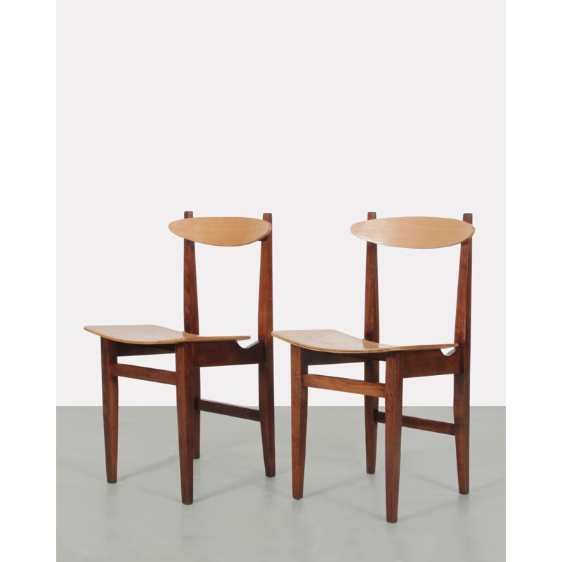 Pair of mid-century 200-102 model chairs by Maria Chomentowska - 1960s