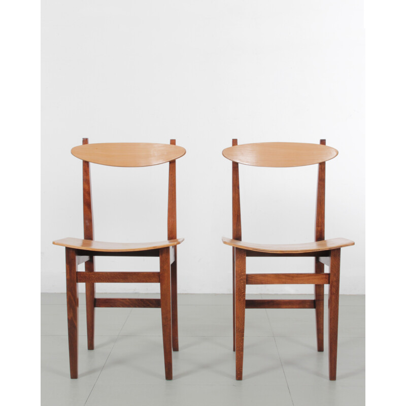 Paire de chaises vintage modèle 200-102 par Maria Chomentowska - 1960