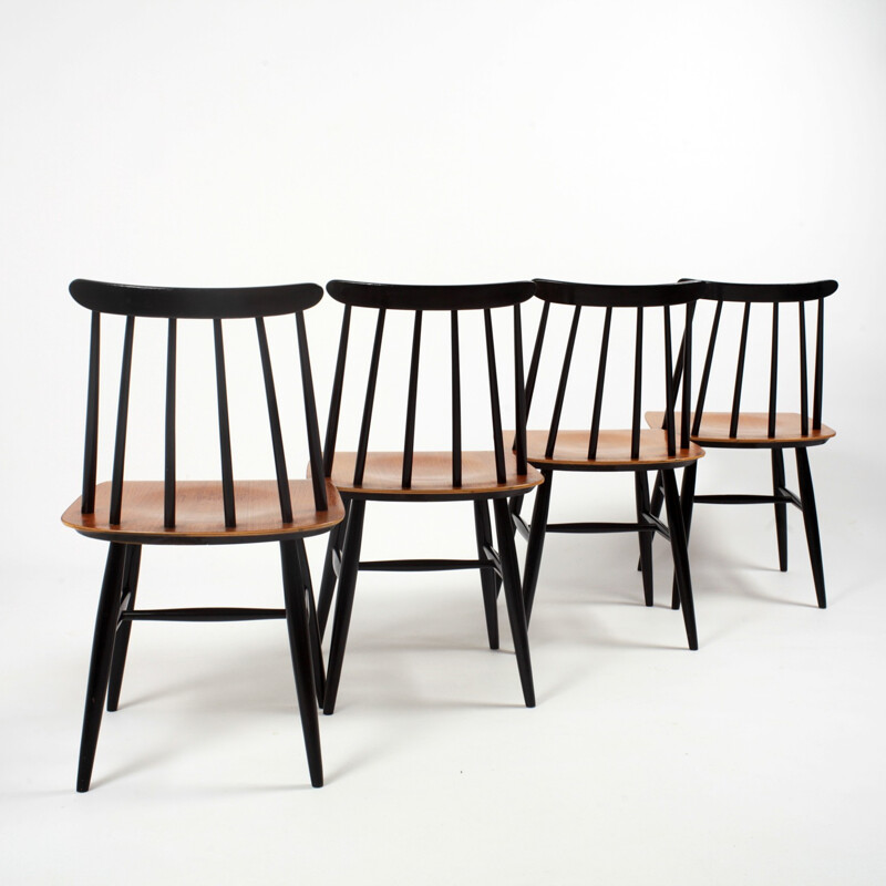 Set of 4 Fanett chairs by Ilmari Tapiovaara - 1950s