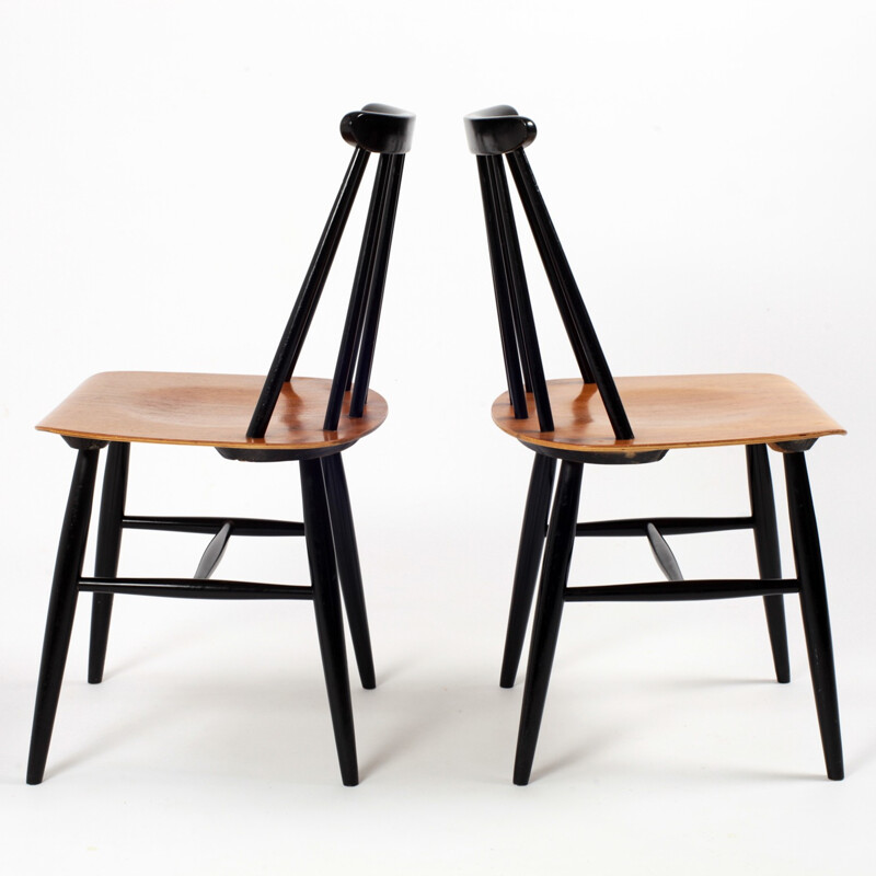 Set of 4 Fanett chairs by Ilmari Tapiovaara - 1950s