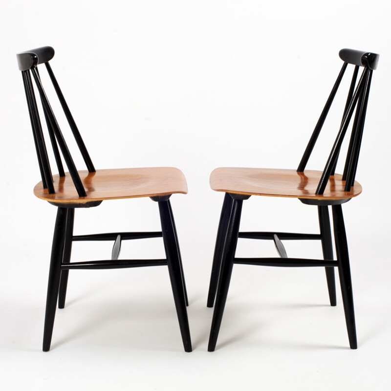 Set of 4 Fanett chairs by Ilmari Tapiovaara - 1950s