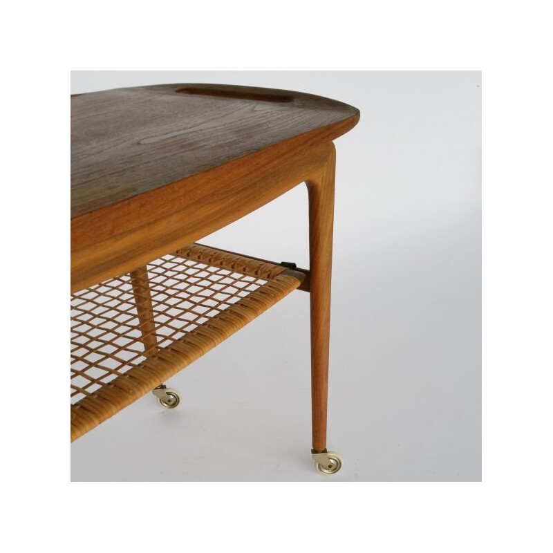 Danish Rosewood Tea Trolley by Johannes Andersen for CFC Silkeborg - 1960s