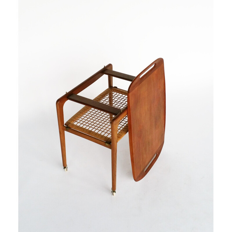 Danish Rosewood Tea Trolley by Johannes Andersen for CFC Silkeborg - 1960s