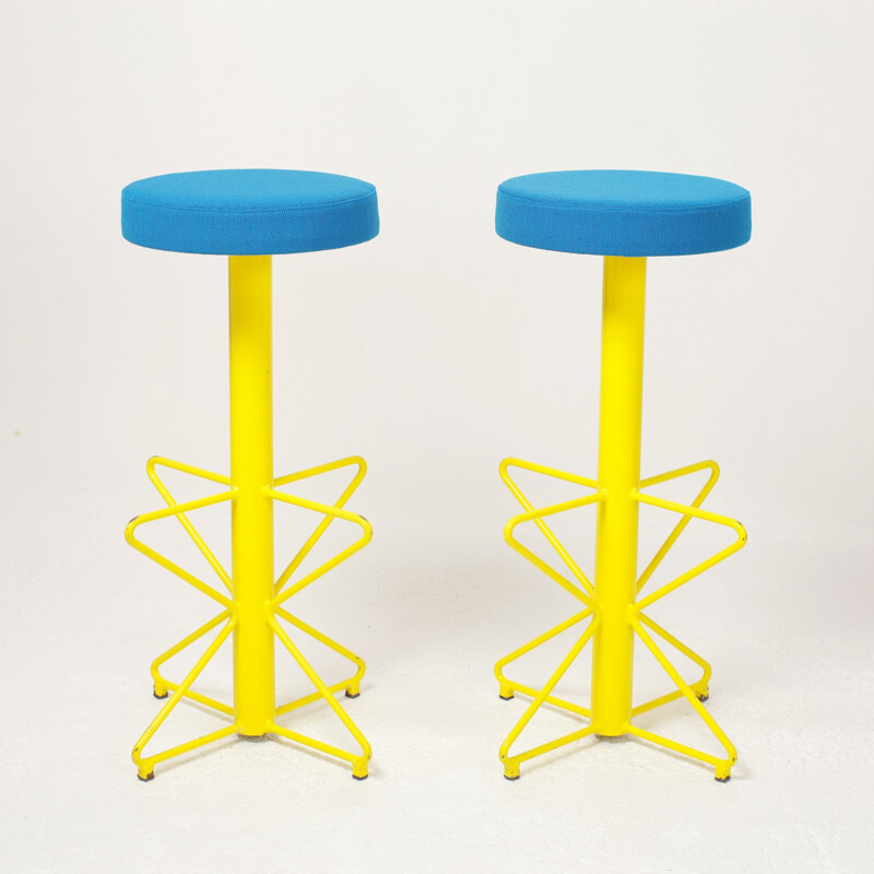 Pair of vintage bar stools - 1950s