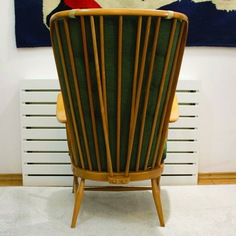 Windsor 478 armchair with ottoman by Lucian Ercolani for Ercol - 1950s