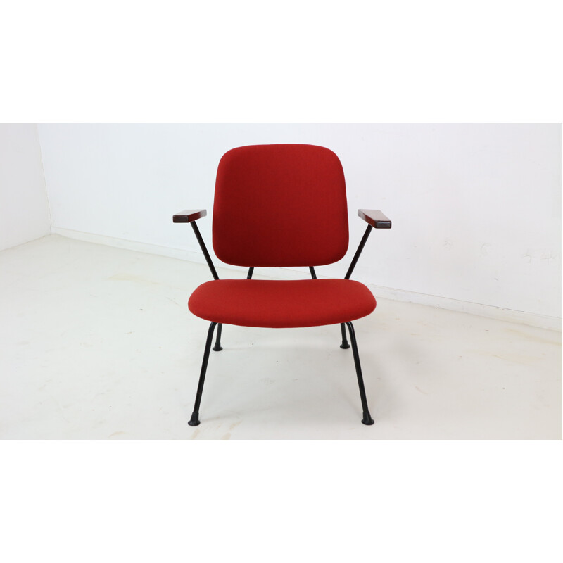 Red Vintage Armchair by W.H. Gispen for Kembo - 1950s