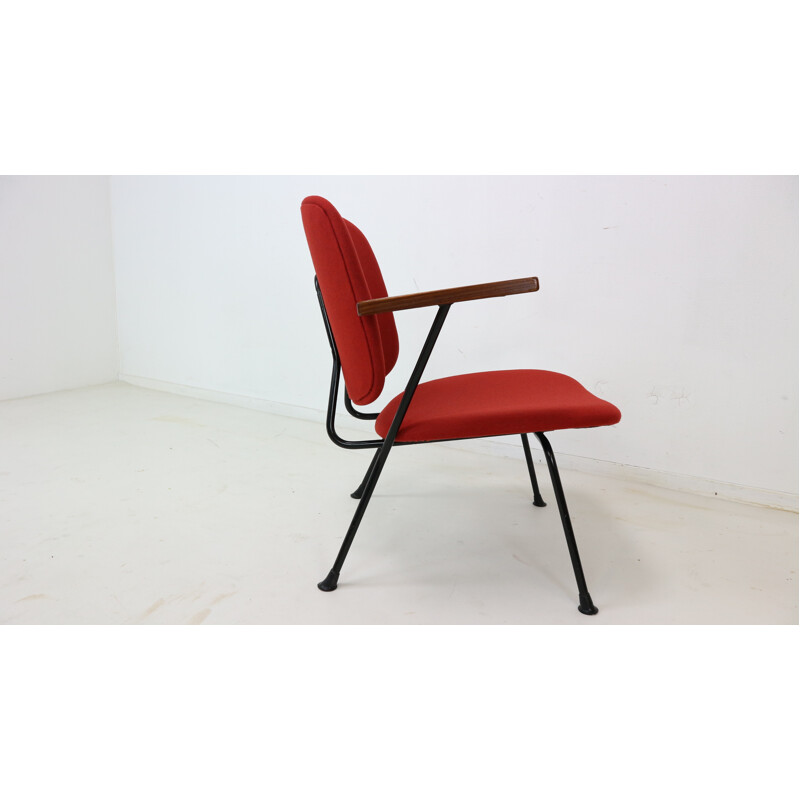 Red Vintage Armchair by W.H. Gispen for Kembo - 1950s