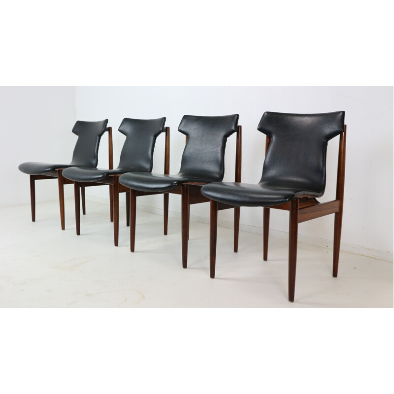 Set of Four Inger Klingenberg IK Dining Chairs by Fristho Franeker - 1960s