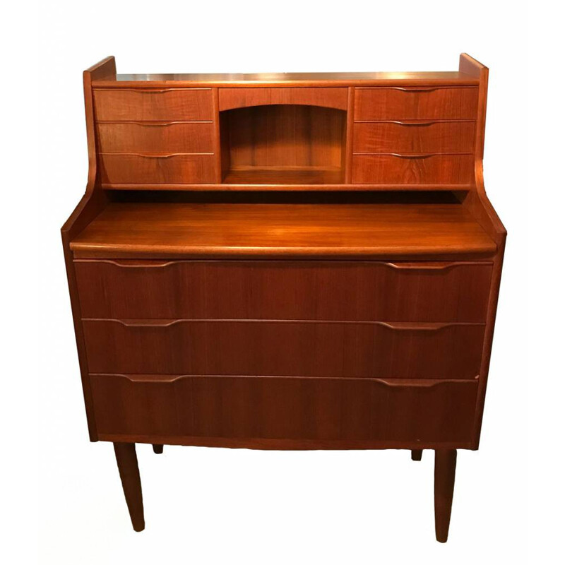 Mid-century Danish teak secretaire - 1950s