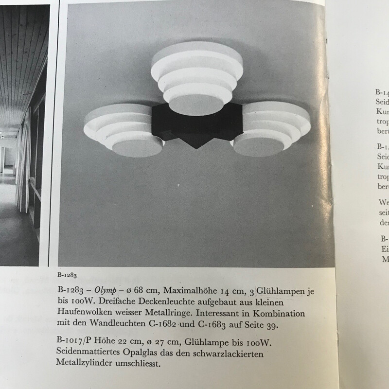 Vintage Olympus Ceiling Lamp B1283 by the Raak Design Team for RAAK - 1966