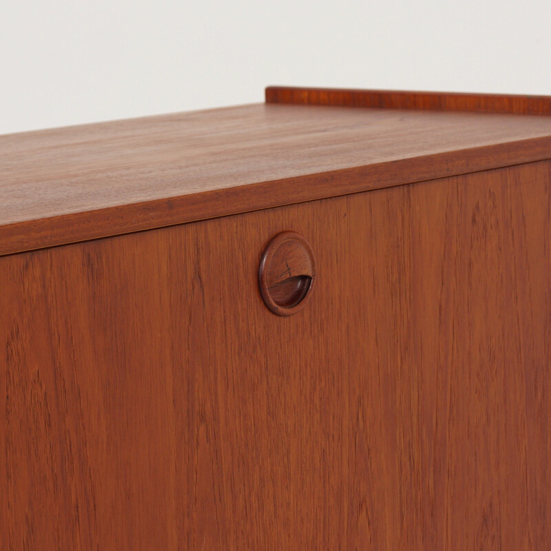 Vintage Teak Cabinet with Secretaire, Denmark - 1960s