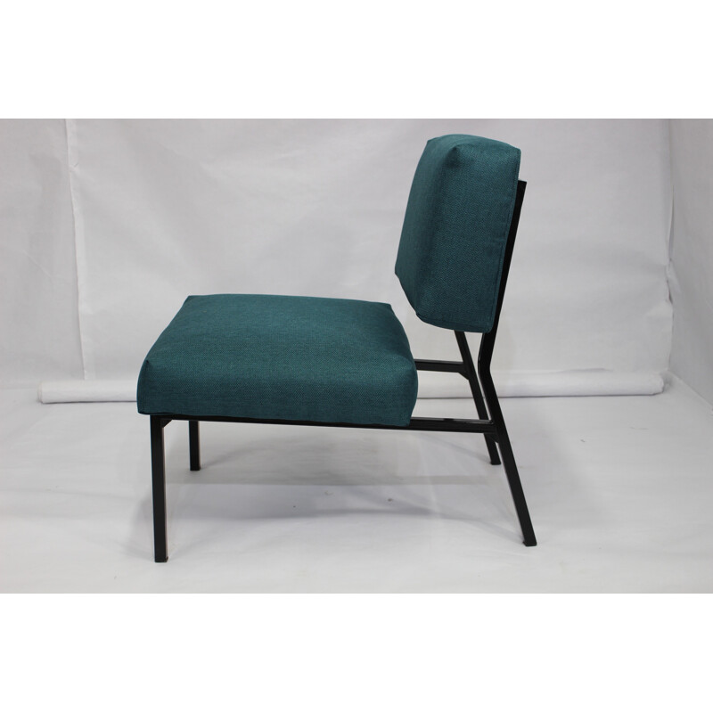 Vintage green armchair by Pierre Guariche - 1950s