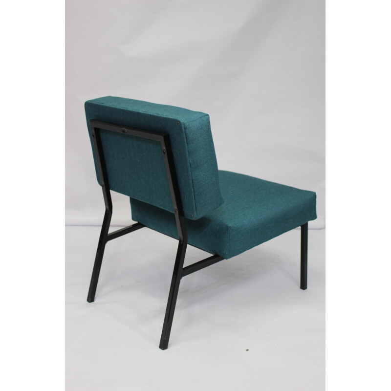 Vintage green armchair by Pierre Guariche - 1950s