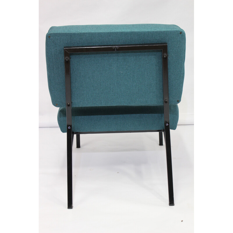 Vintage green armchair by Pierre Guariche - 1950s