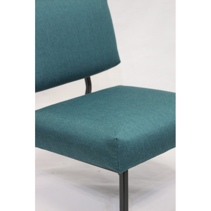 Vintage green armchair by Pierre Guariche - 1950s