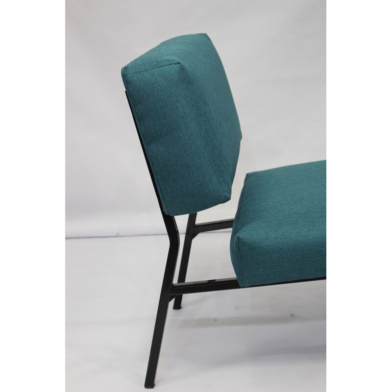 Vintage green armchair by Pierre Guariche - 1950s