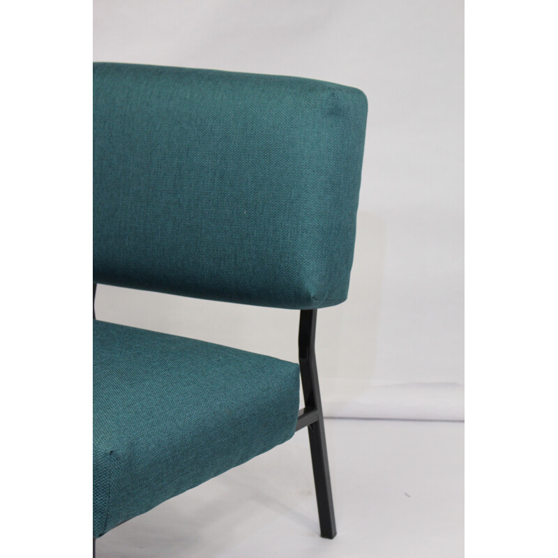 Vintage green armchair by Pierre Guariche - 1950s