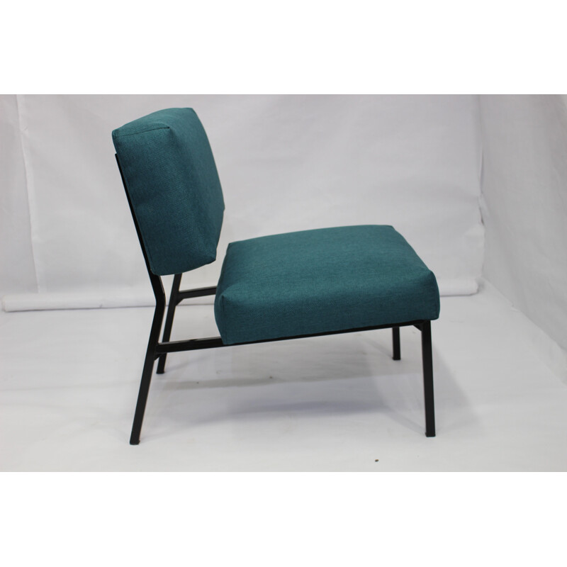 Vintage green armchair by Pierre Guariche - 1950s