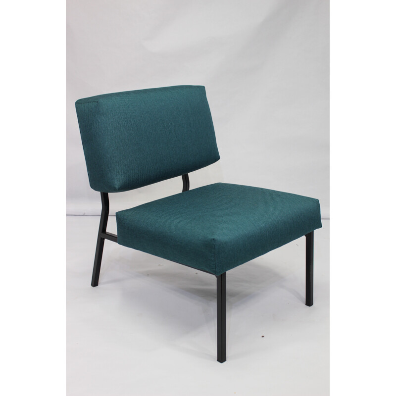 Vintage green armchair by Pierre Guariche - 1950s