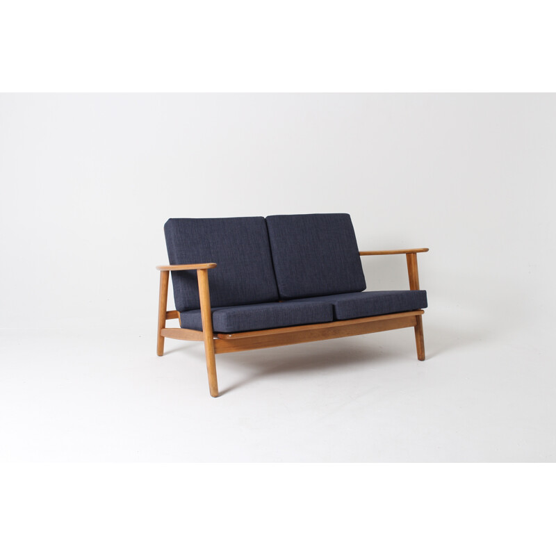 Vintage GE-233 Beech 2-Seater Sofa by Hans J. Wegner for Getama, Denmark - 1950s