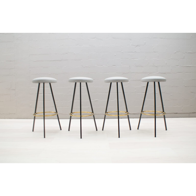 Vintage set of 4 Bar Stools - 1950s