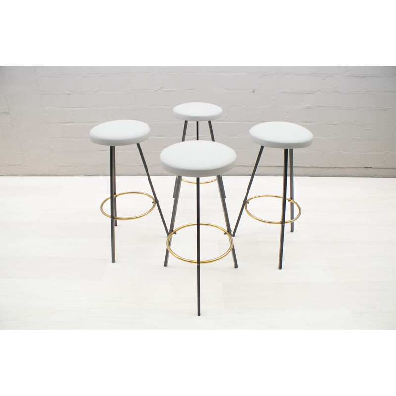 Vintage set of 4 Bar Stools - 1950s