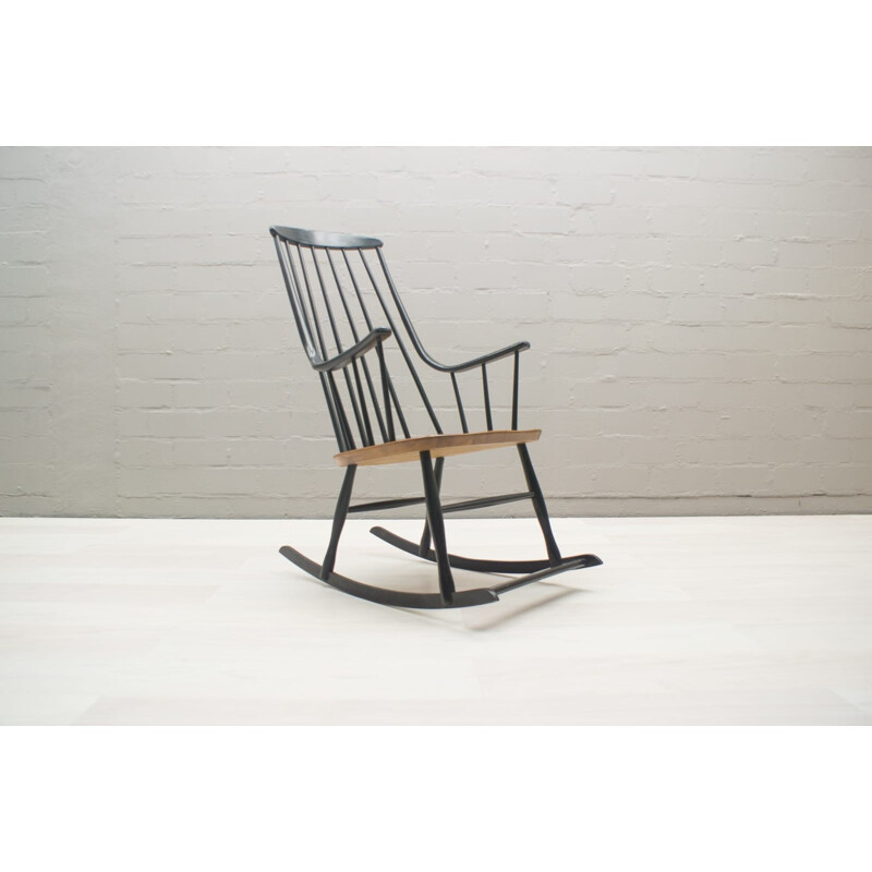 Vintage Grandessa Rocking Chair by Lena Larssen for Nesto - 1960s