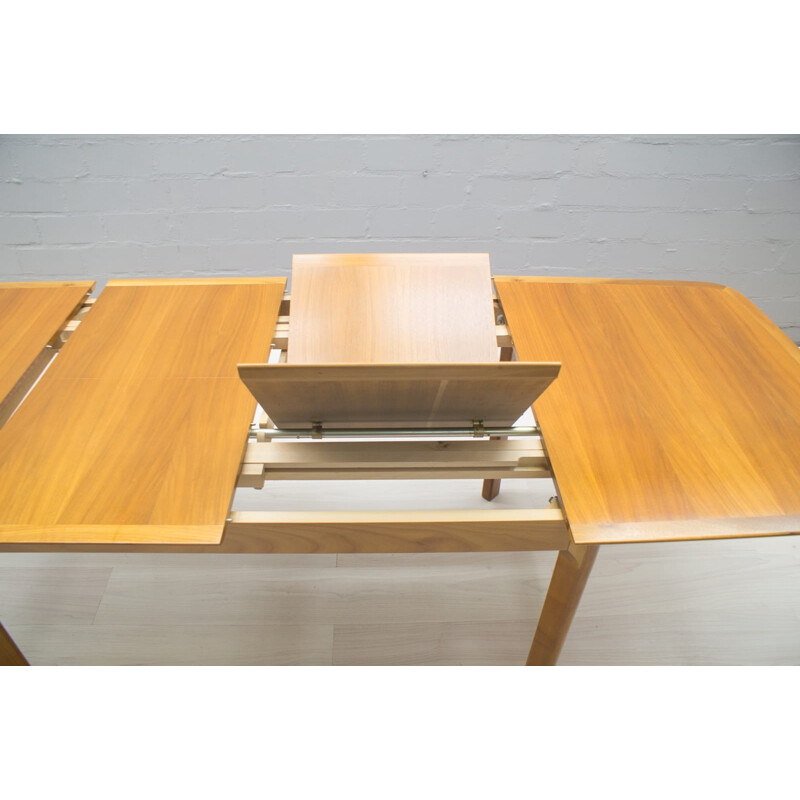 Table à Repas Extensible Vintage en Placage de Noyer - 1960