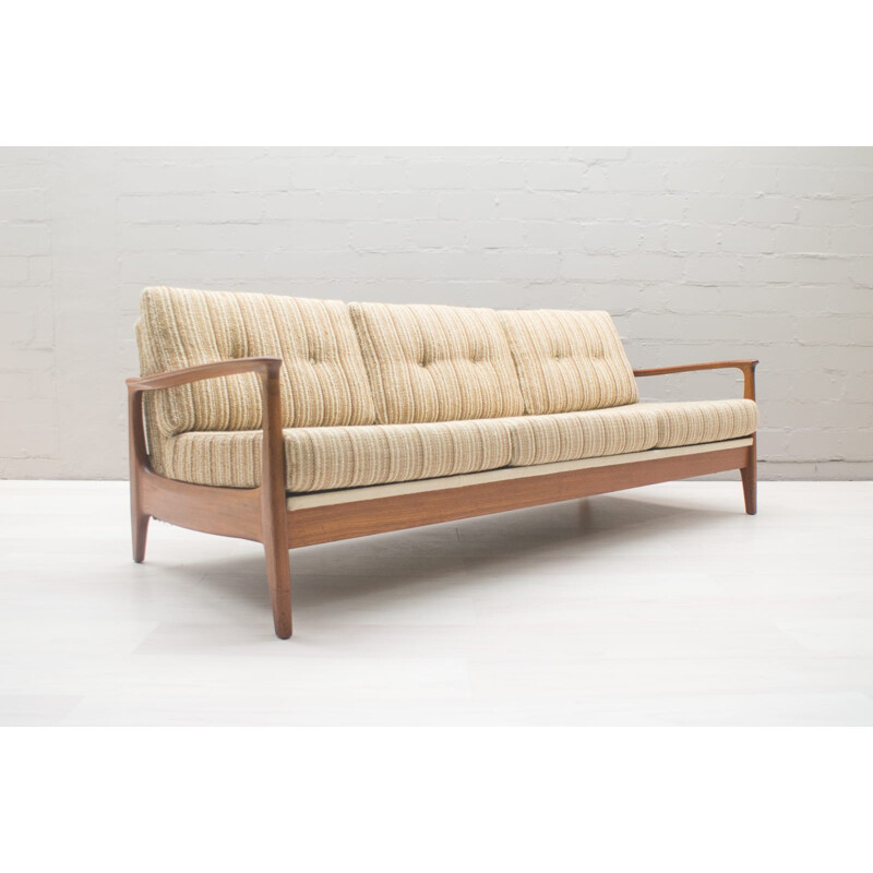 Vintage living room set made of 1 Sofa & 2 Armchairs in Teak by Eugen Schmidt for Soloform - 1960s