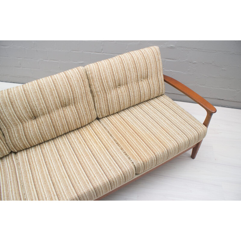 Vintage living room set made of 1 Sofa & 2 Armchairs in Teak by Eugen Schmidt for Soloform - 1960s