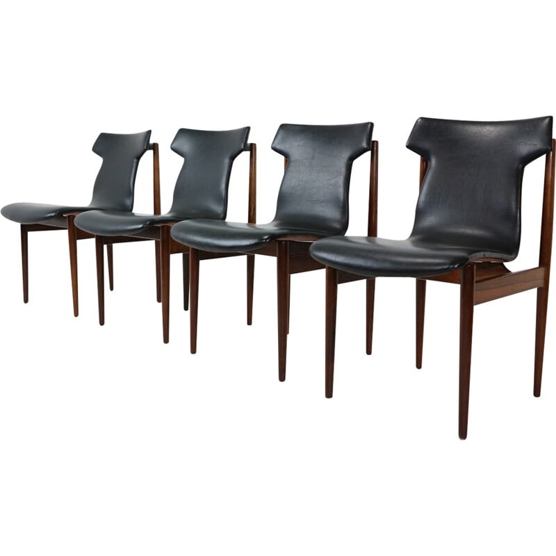 Set of Four Inger Klingenberg IK Dining Chairs by Fristho Franeker - 1960s