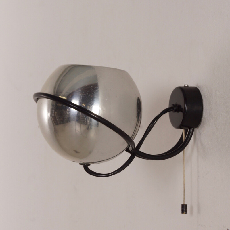 Vintage Chrome Wall Lamp model 232 by Gino Sarfatti for Arteluce - 1961