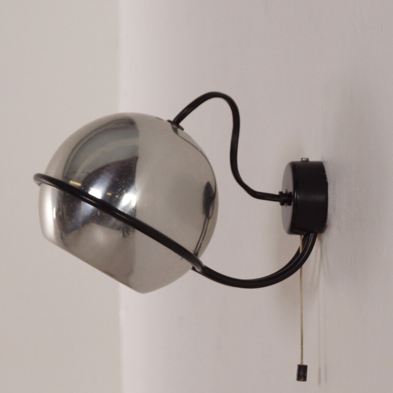 Vintage Chrome Wall Lamp model 232 by Gino Sarfatti for Arteluce - 1961