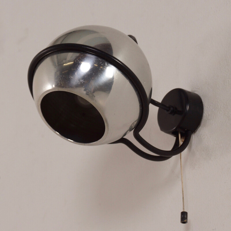 Vintage Chrome Wall Lamp model 232 by Gino Sarfatti for Arteluce - 1961