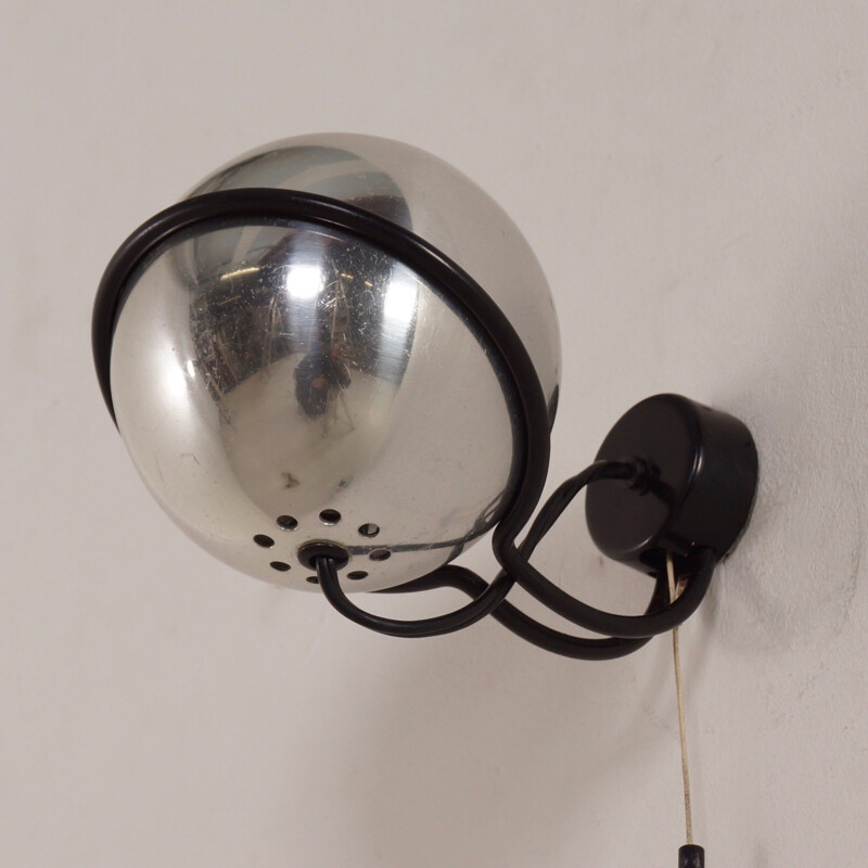 Vintage Chrome Wall Lamp model 232 by Gino Sarfatti for Arteluce - 1961