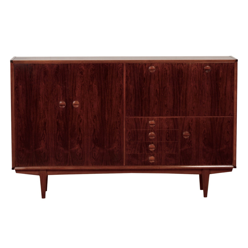 Vintage Rosewood PSR-130 Highboard by Marten Franckena for Fristho - 1962