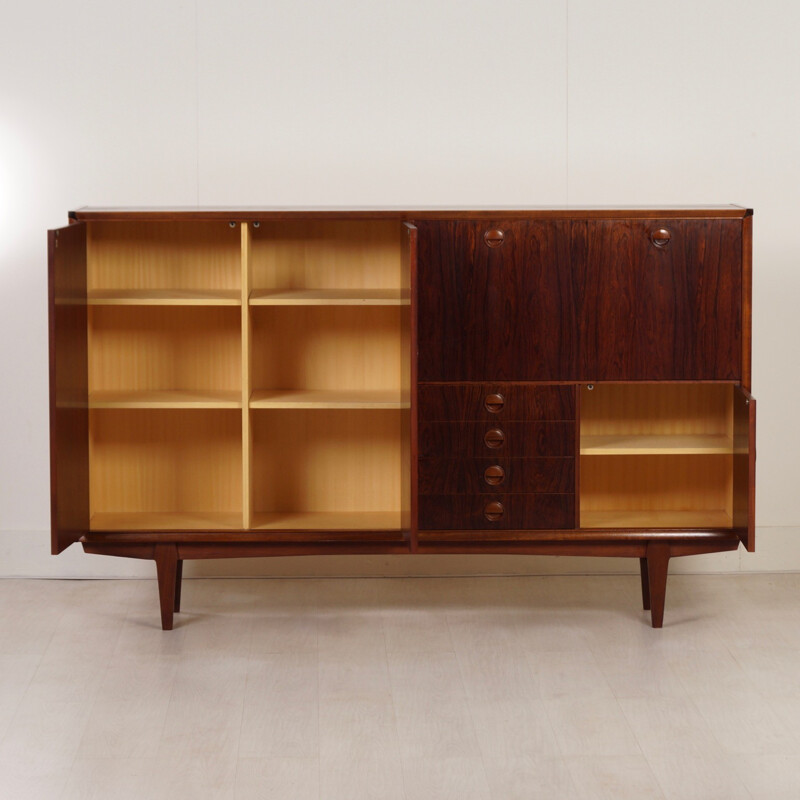 Vintage Rosewood PSR-130 Highboard by Marten Franckena for Fristho - 1962