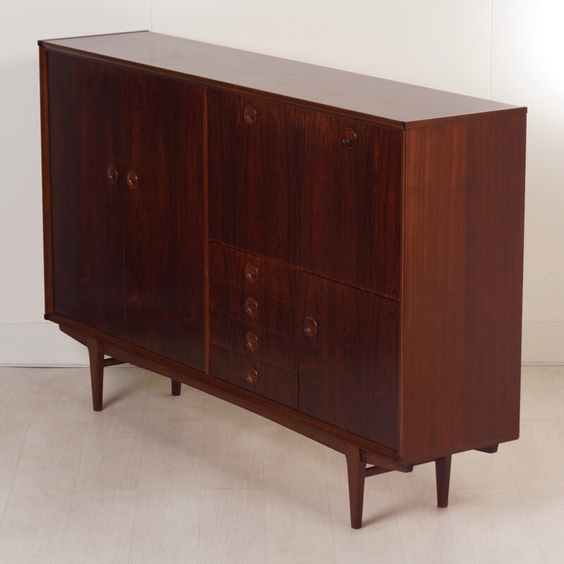 Vintage Rosewood PSR-130 Highboard by Marten Franckena for Fristho - 1962