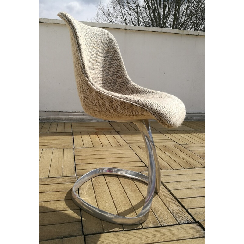 Hull shaped chair by Michel Charron - 1970s