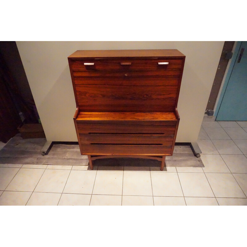 Danish clerk in rosewood of Rio by A.W.Iversen for Vinde MobelFabrik - 1960s