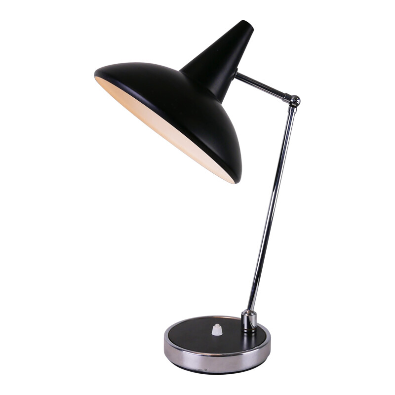 Lampe de bureau vintage noire réglable - 1970