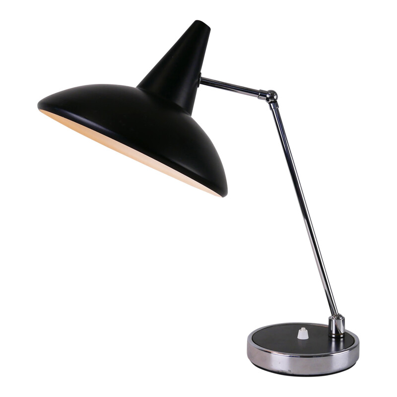 Lampe de bureau vintage noire réglable - 1970