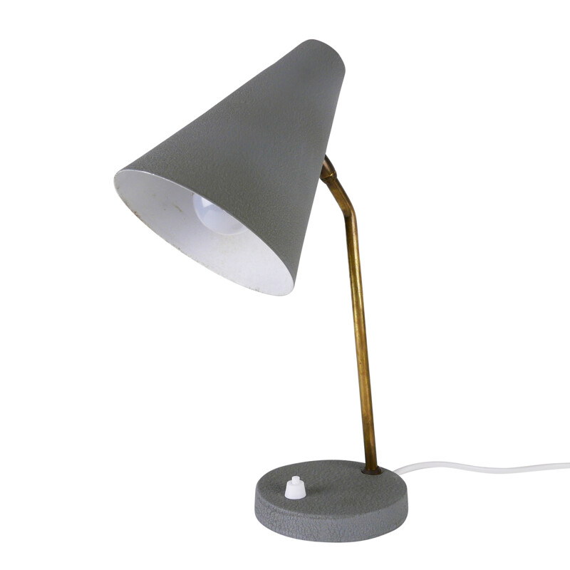 Vintage Grey Scandinavian desk light - 1950s