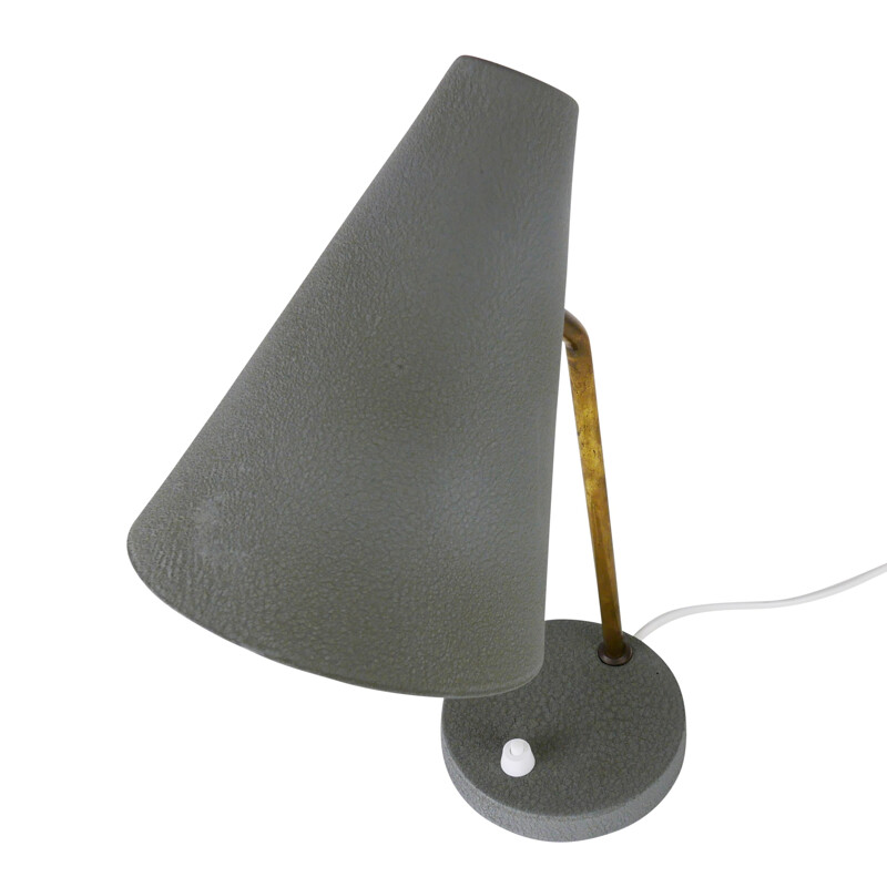 Vintage Grey Scandinavian desk light - 1950s