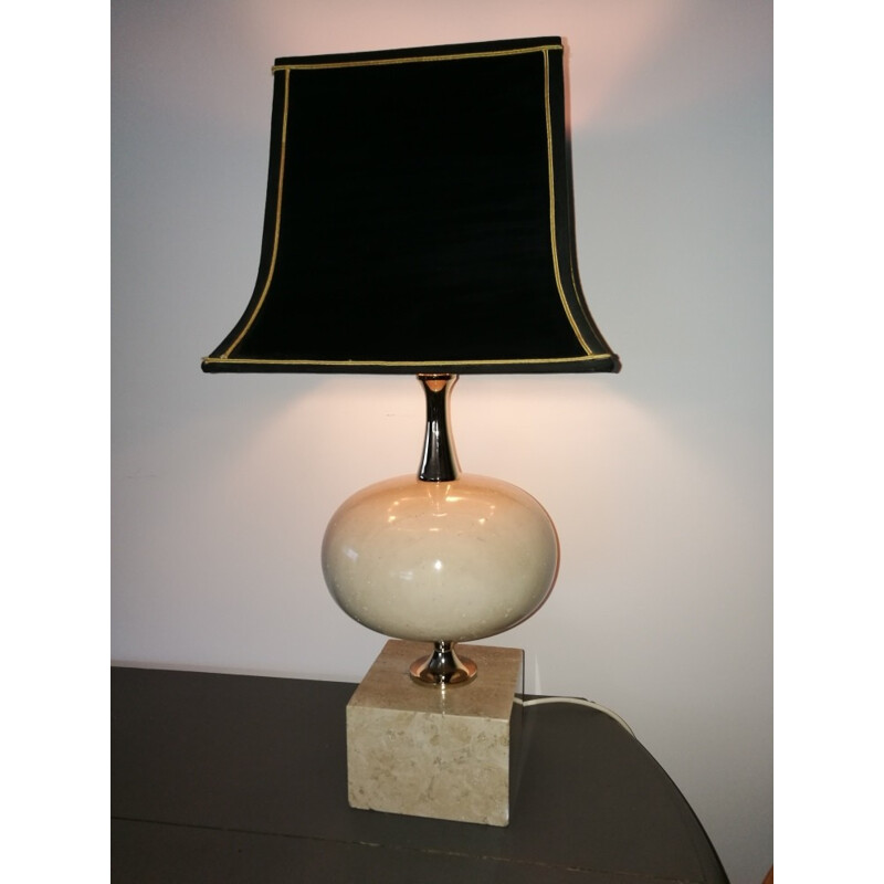 Vintage table lamp by Philippe Barbier - 1970s