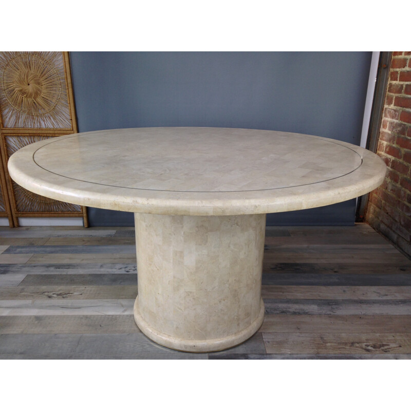 Mid-century Brass round table - 1970s