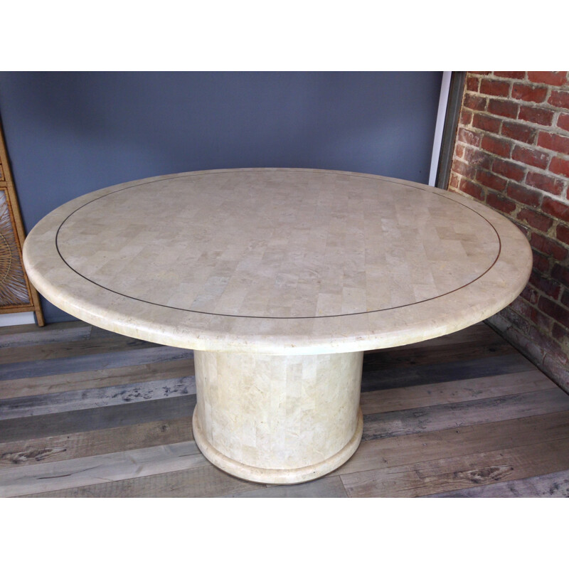 Mid-century Brass round table - 1970s